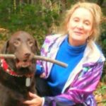 Ruth Weber with chocolate lab